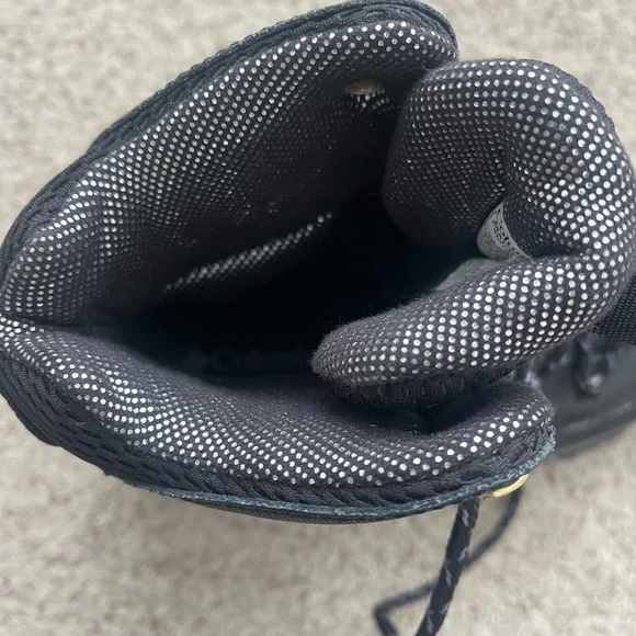 Womens COLUMBIA Bugaboots Black Waterproof Snow Boots  Size 7.5 - Picture 6 of 7